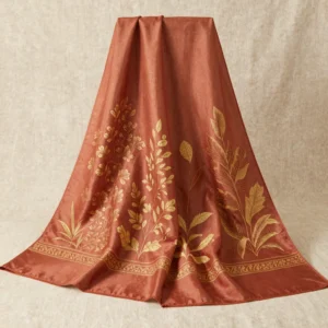 Kalamkari Hand-Painted Pashmina Shawl