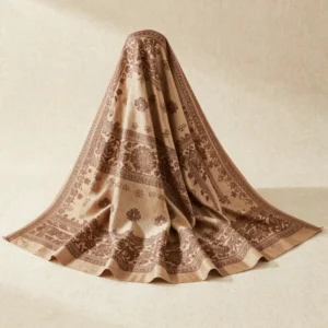 Floral Jamawar Heritage Wool Shawl